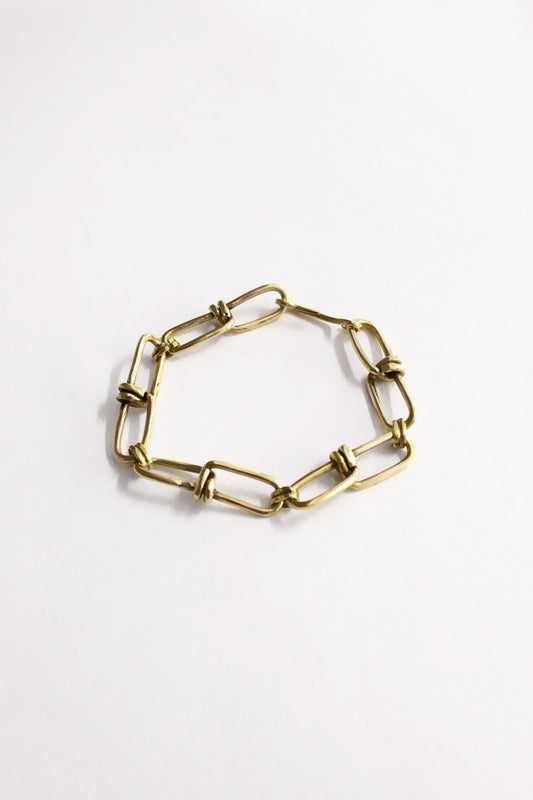 Bronze chain link bracelet