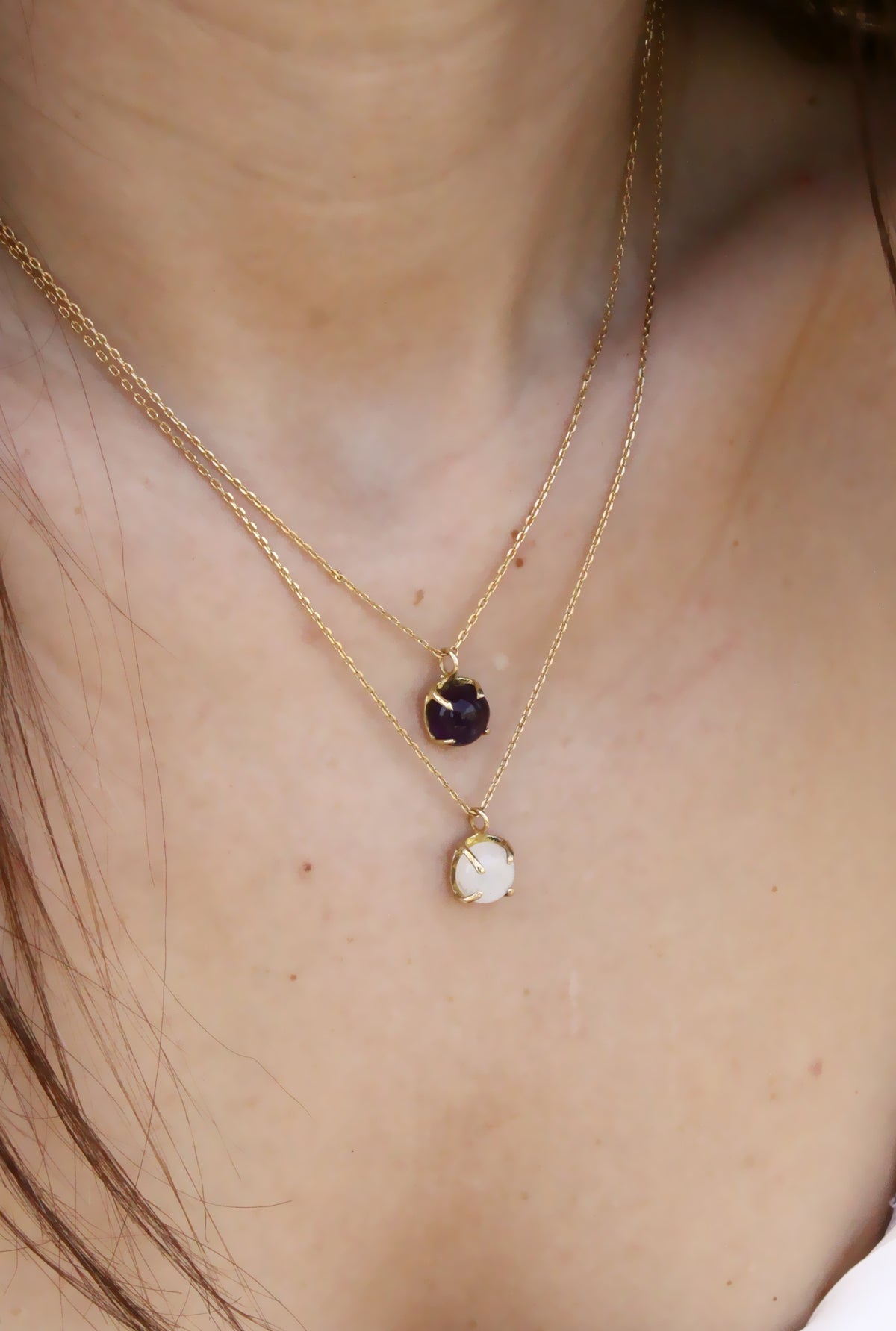 Siva Stone Necklace Gold