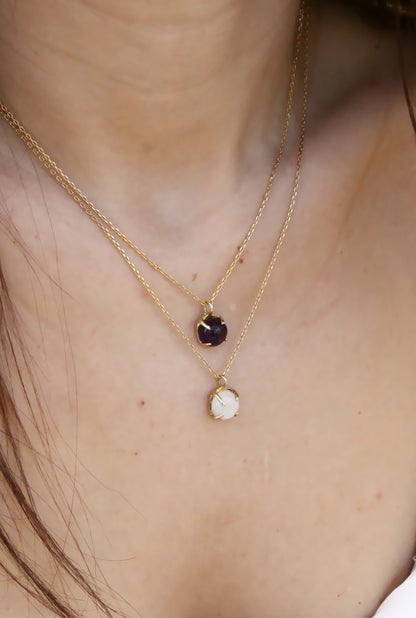Siva Stone Necklace Gold