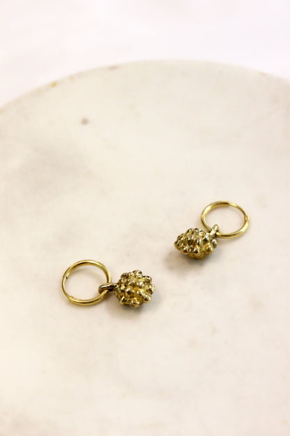 Grape Earrings Gold