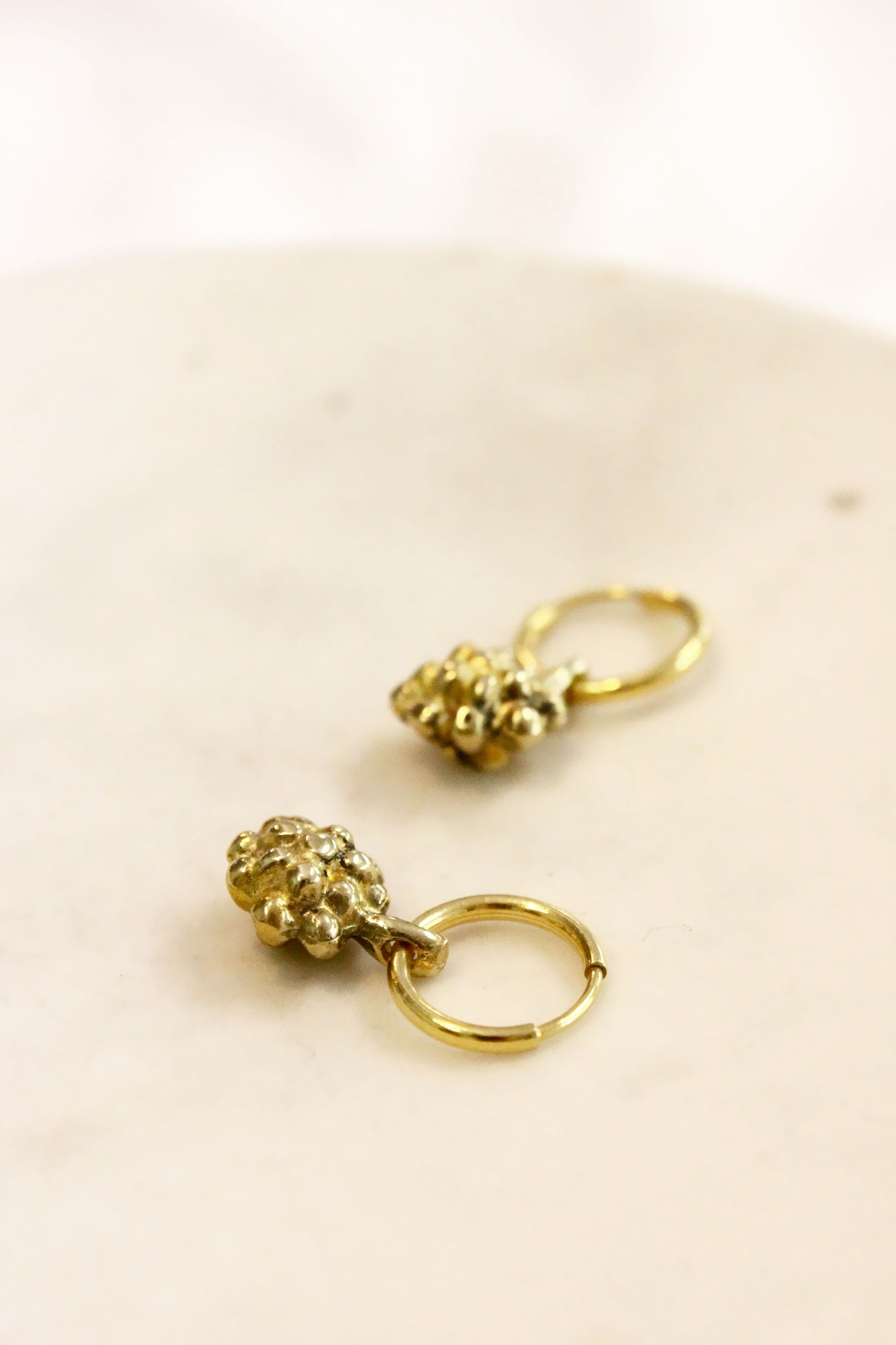 Grape Earrings Gold