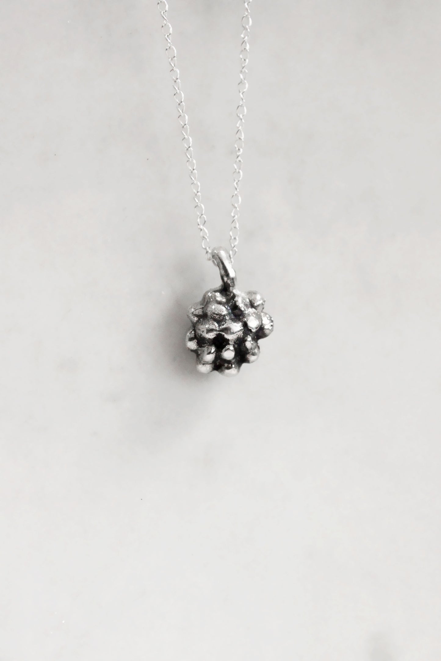 Grape Necklace Silver