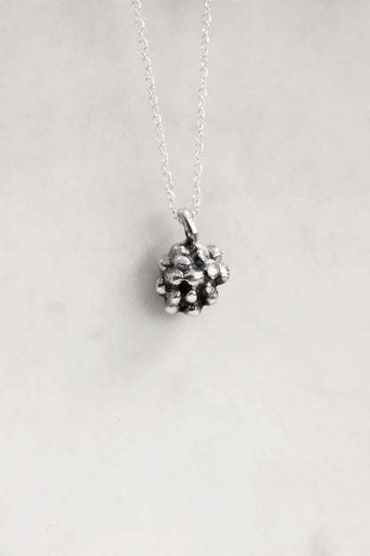Grape Necklace Silver