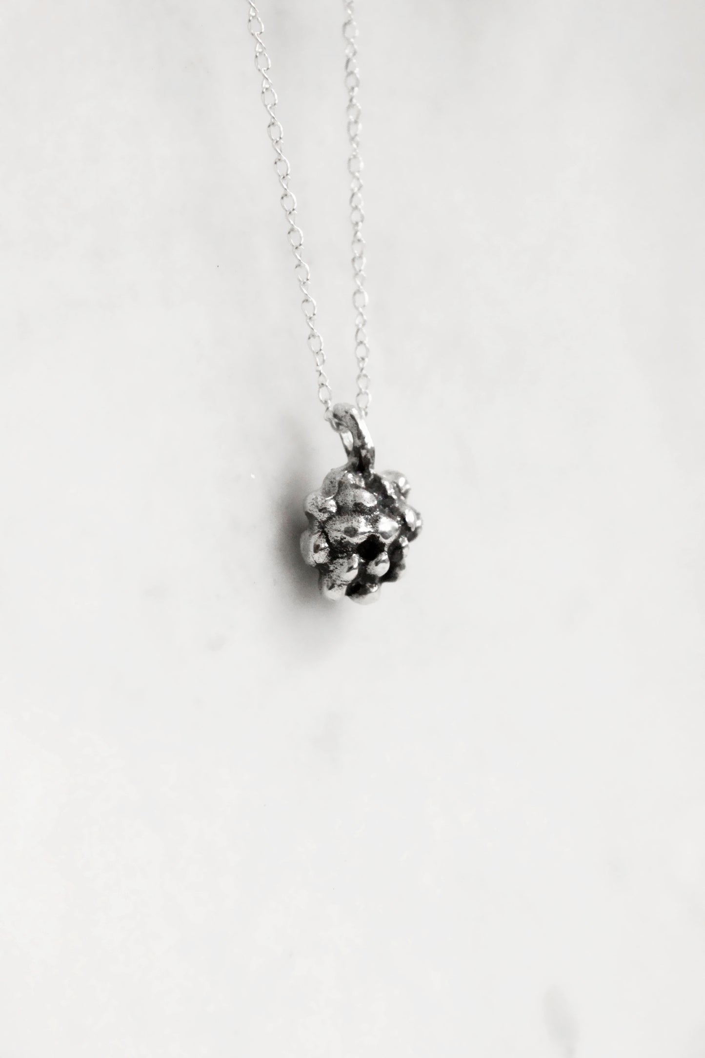 Grape Necklace Silver