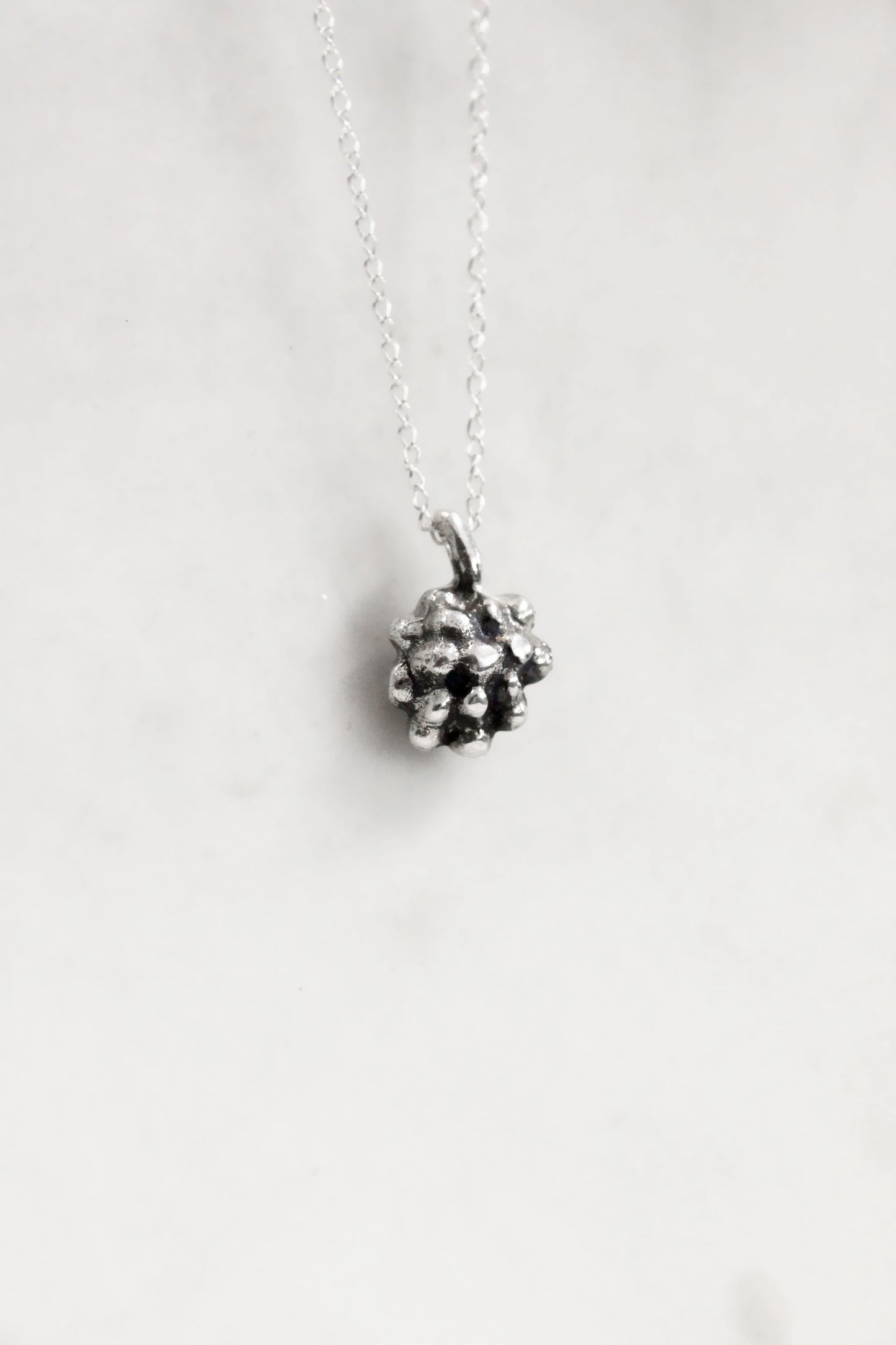 Grape Necklace Silver