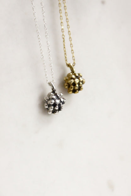 Grape Necklace Silver