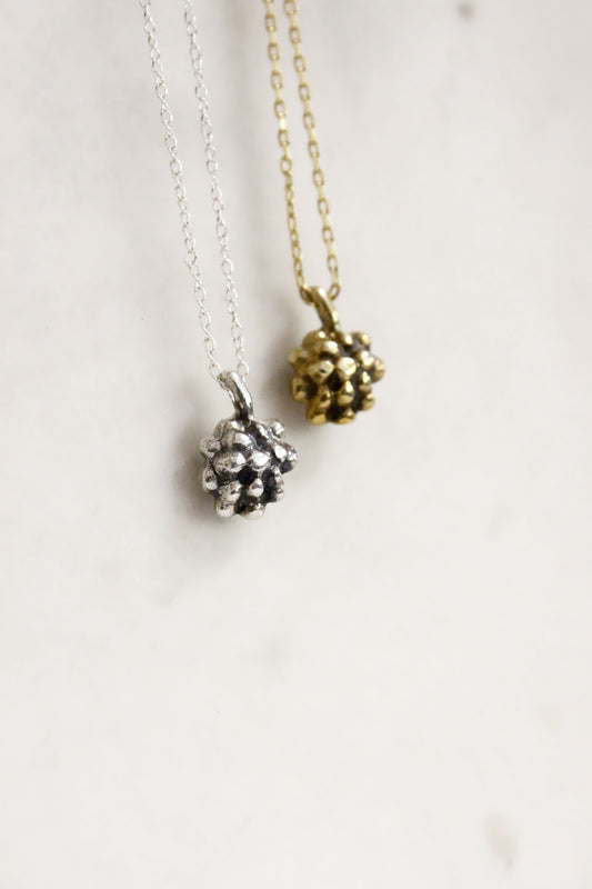 Grape Necklace Silver