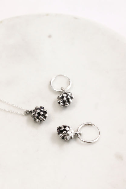 Grape Necklace Silver