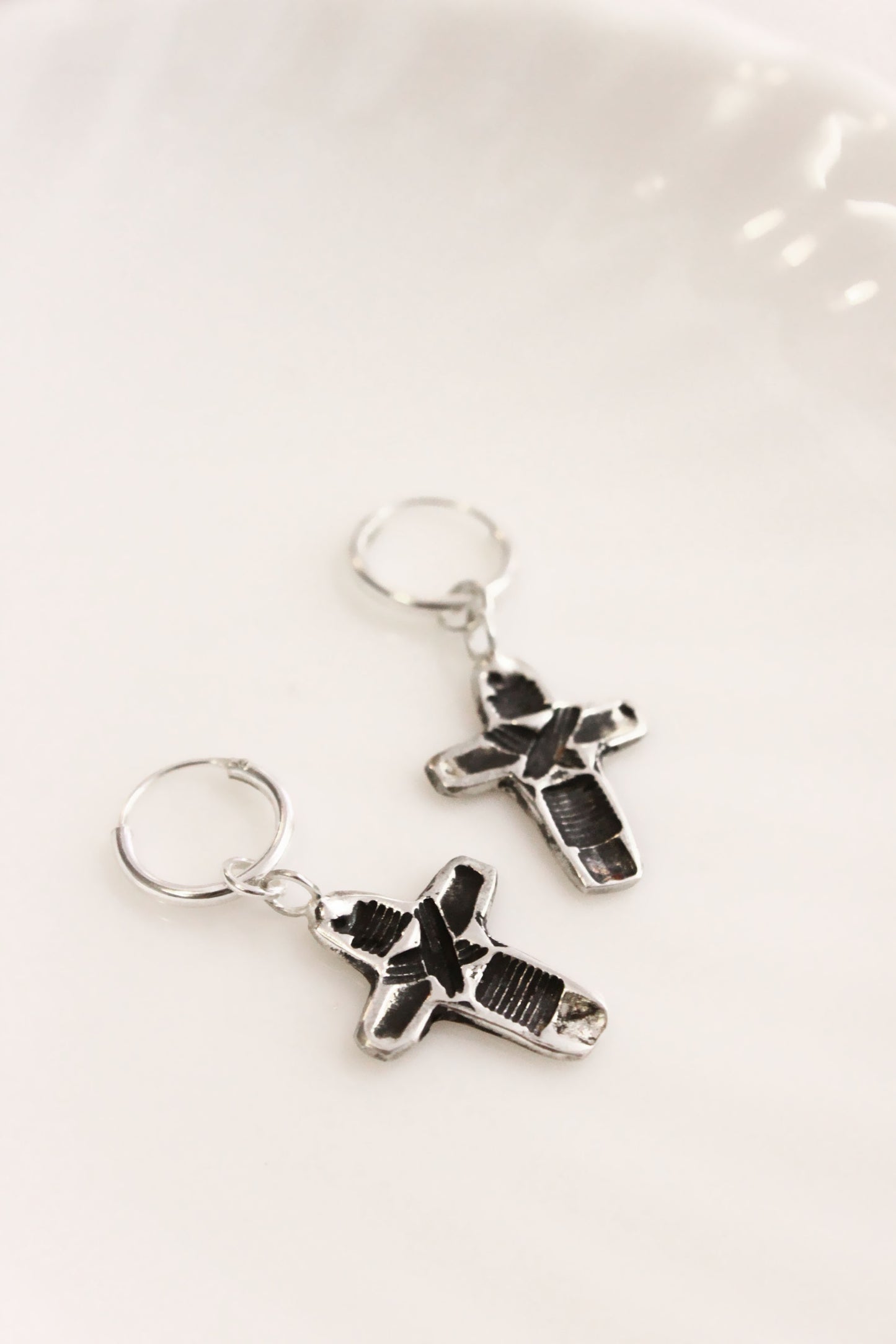 Crux Earrings Silver