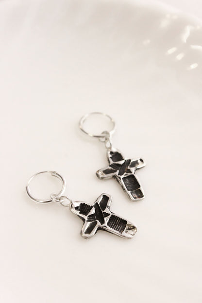 Crux Earrings Silver