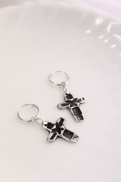 Crux Earrings Silver