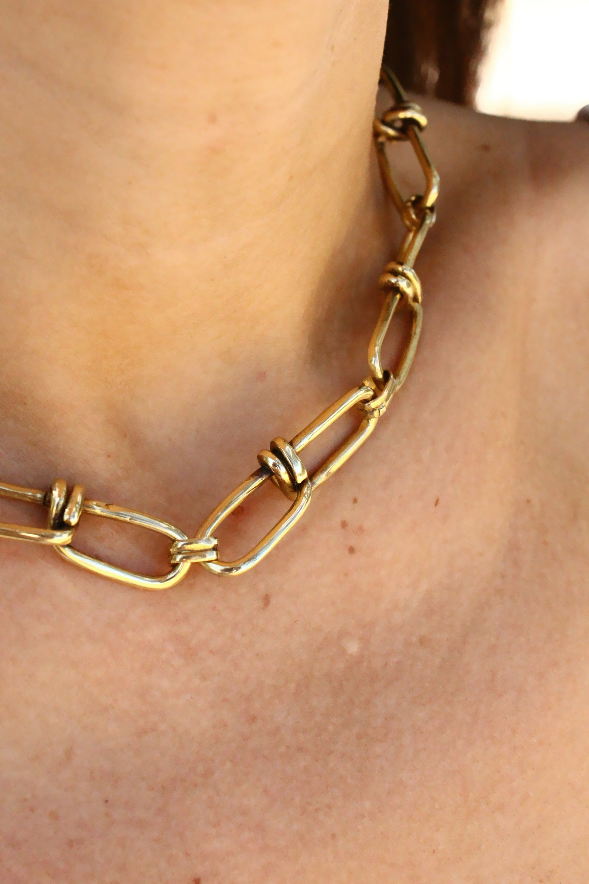 Gold chain necklace