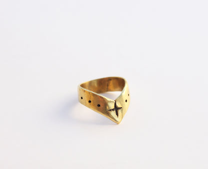 V Ring Gold