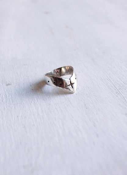 V Ring Silver