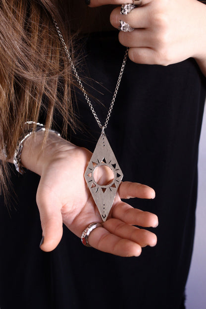 Sun Necklace Silver