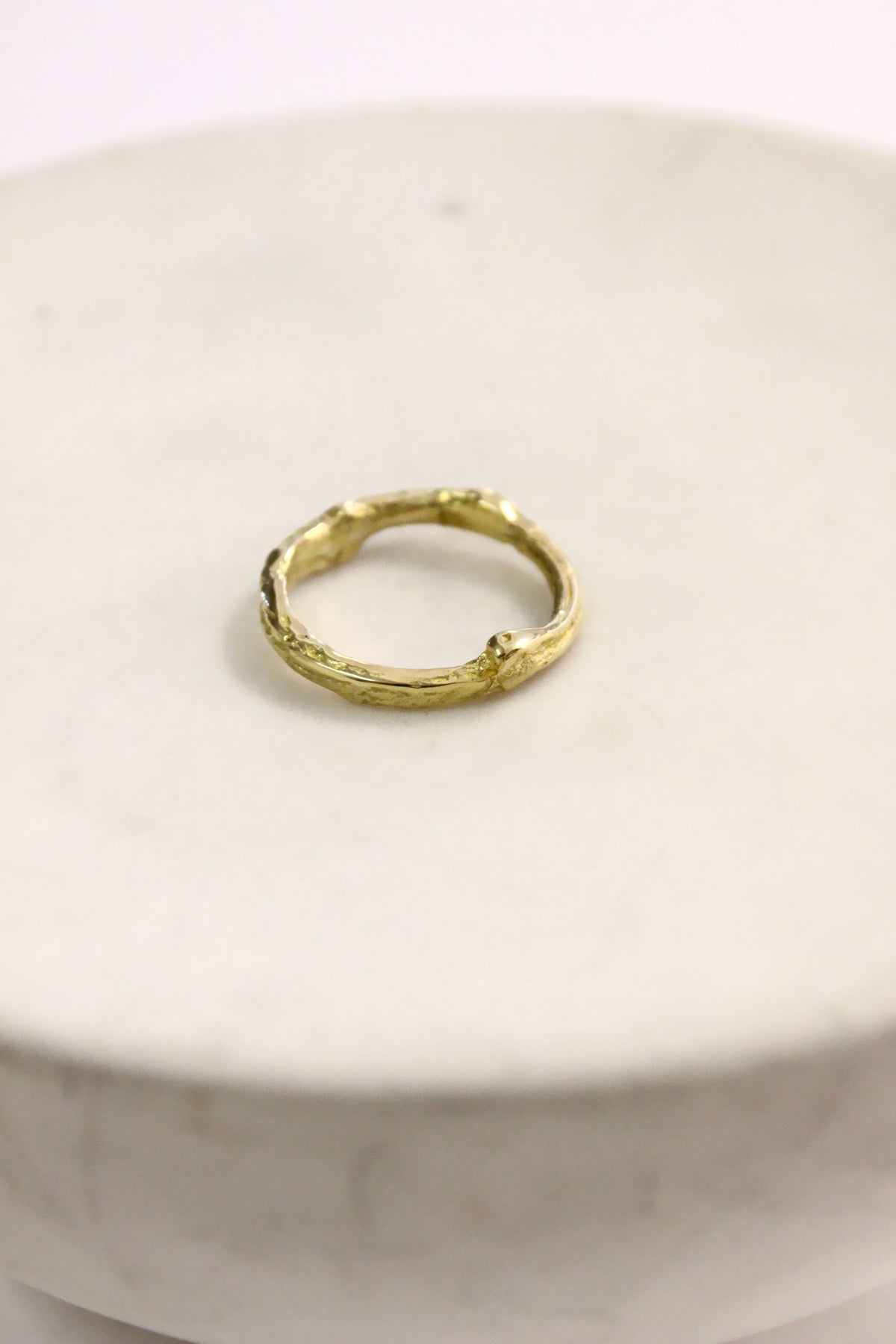 Gold engagement ring 