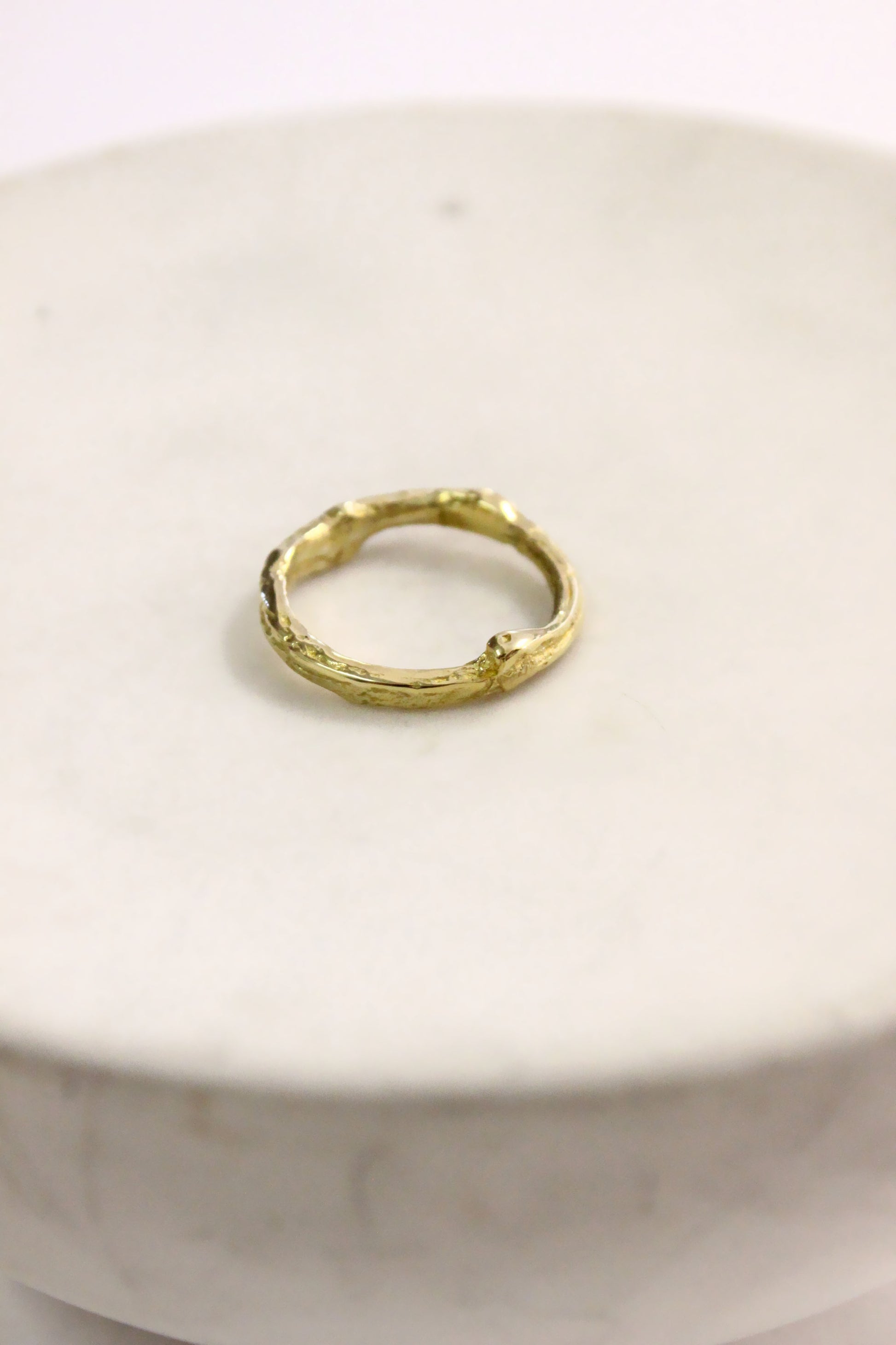 Gold engagement ring 