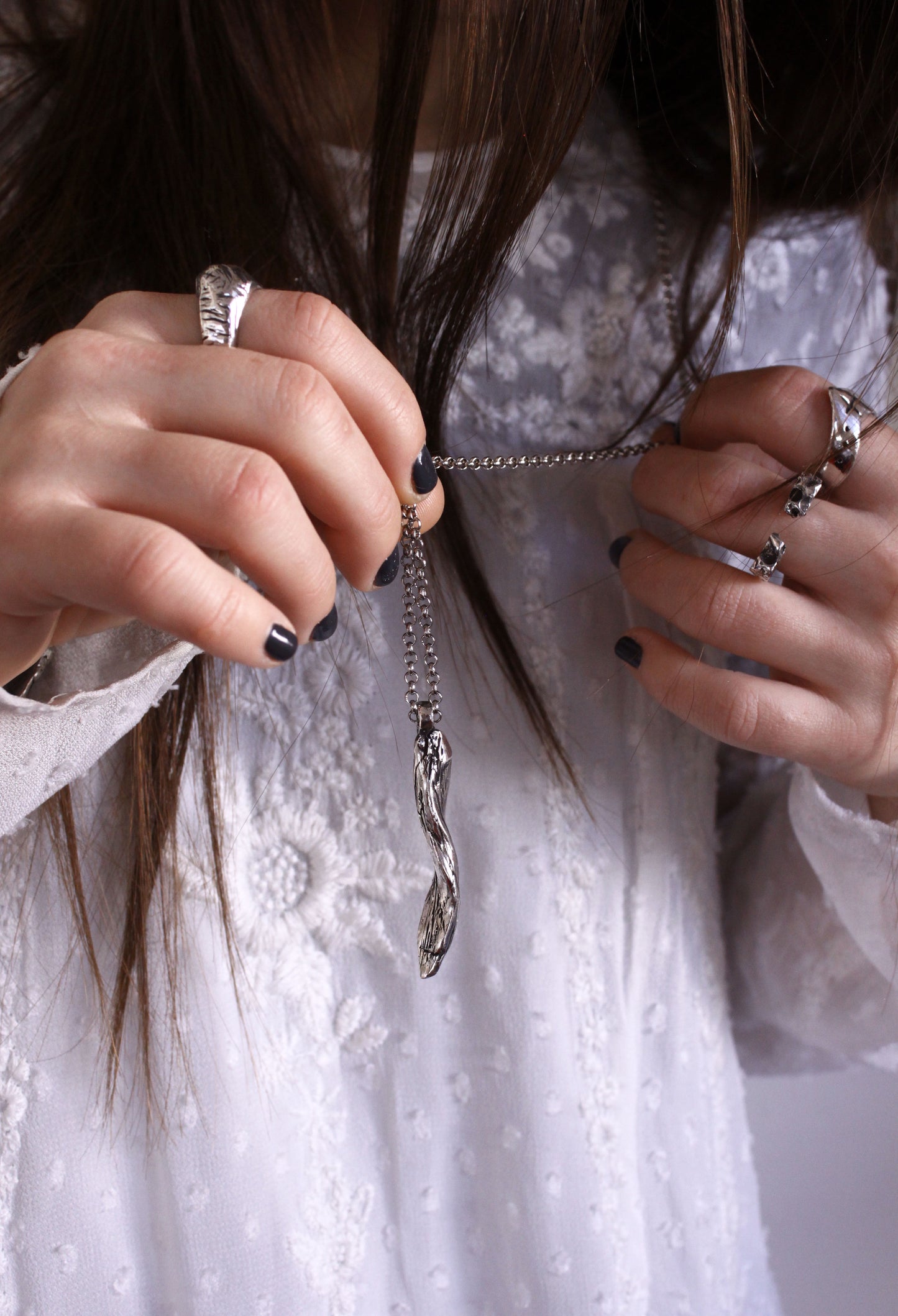 Seawood Necklace Silver