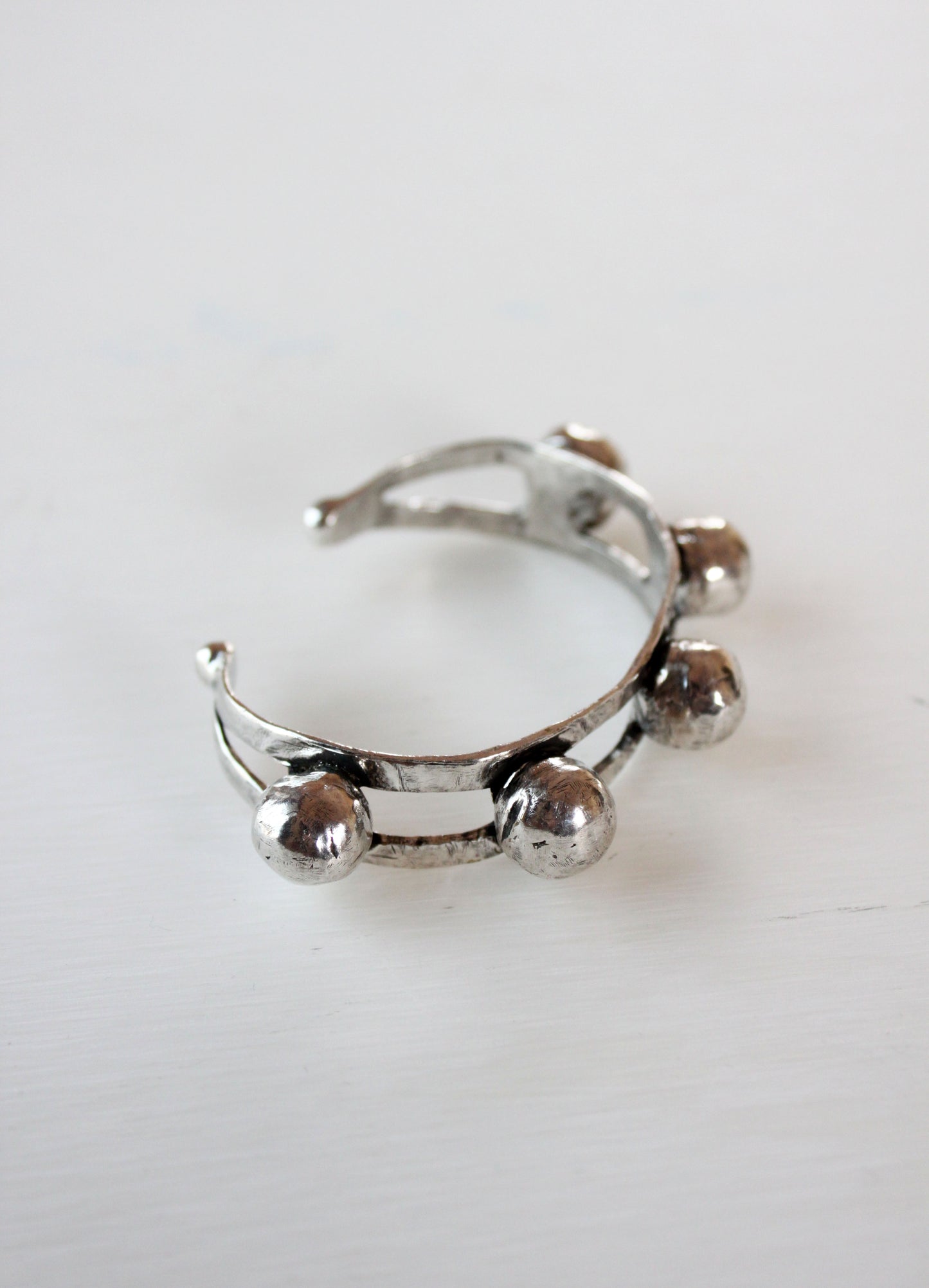 Silver statement sterling silver cuff
