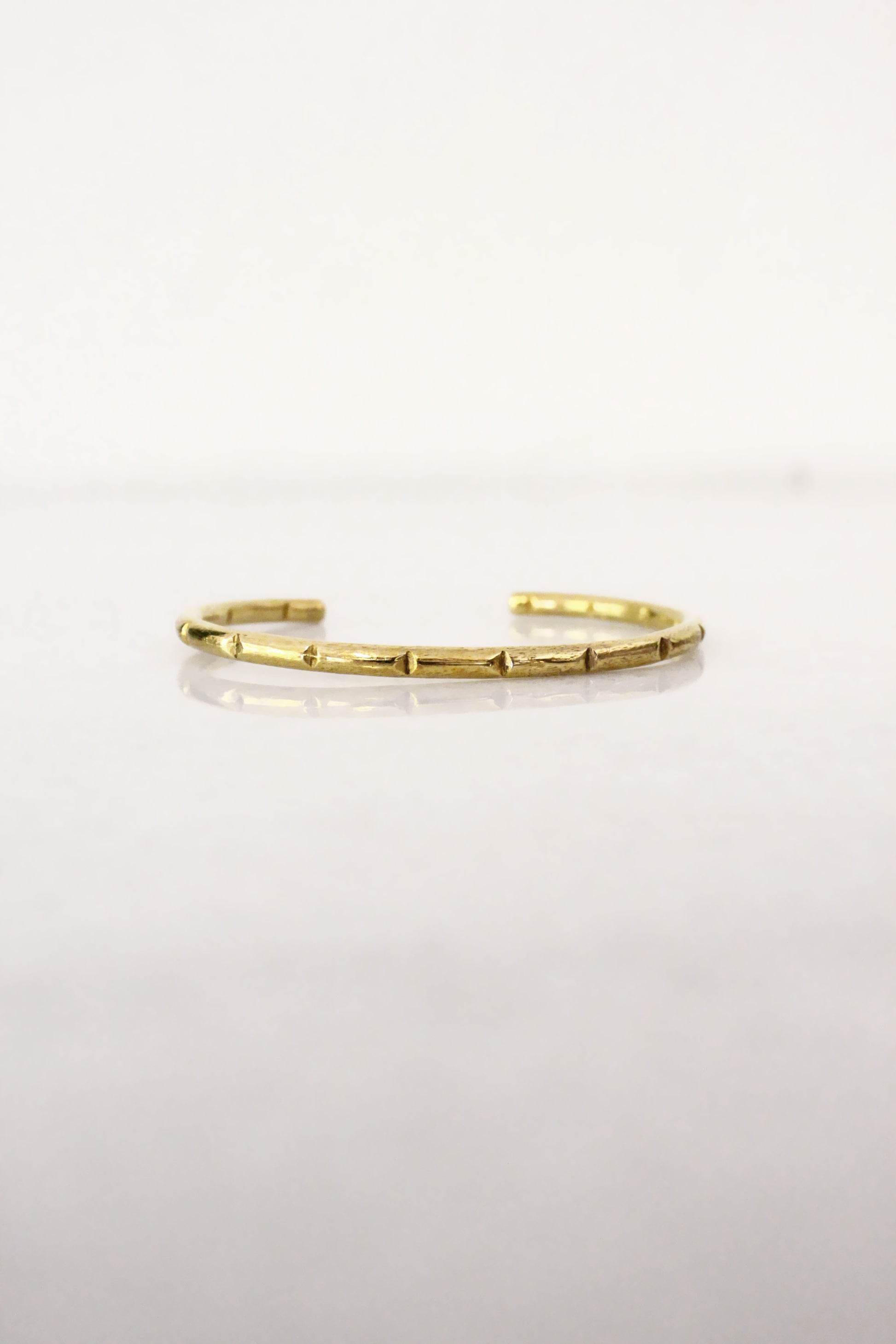Gold bracelet minimal bar cuff 