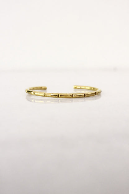 Gold bracelet minimal bar cuff 