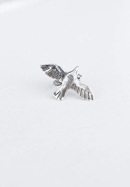Silver bird-shape ring