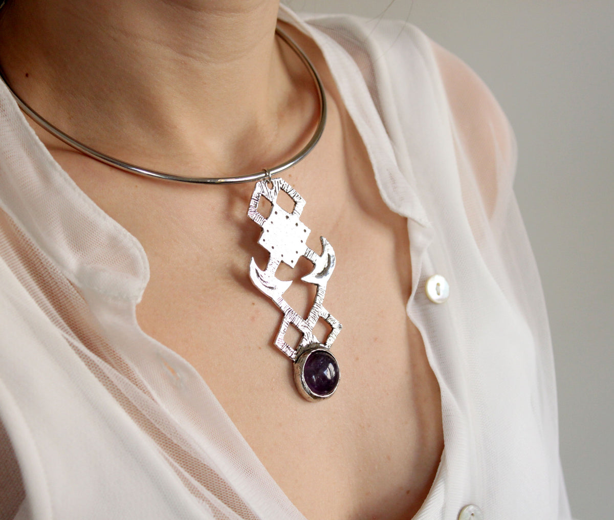 Galaxy Choker Silver