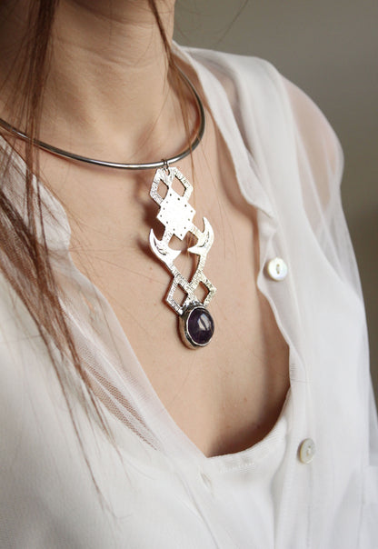 Galaxy Choker Silver