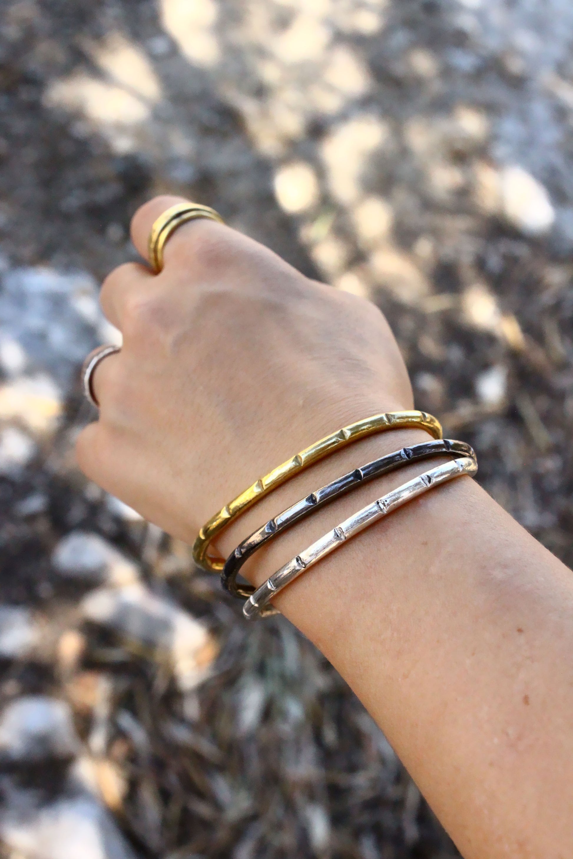 minimal bar cuff bracelet 