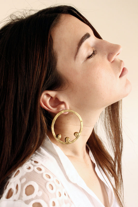 Ball Earrings Gold
