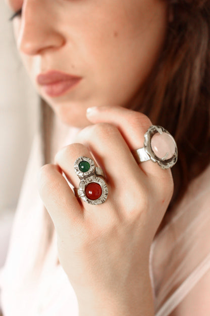 Eight Ring Silver
