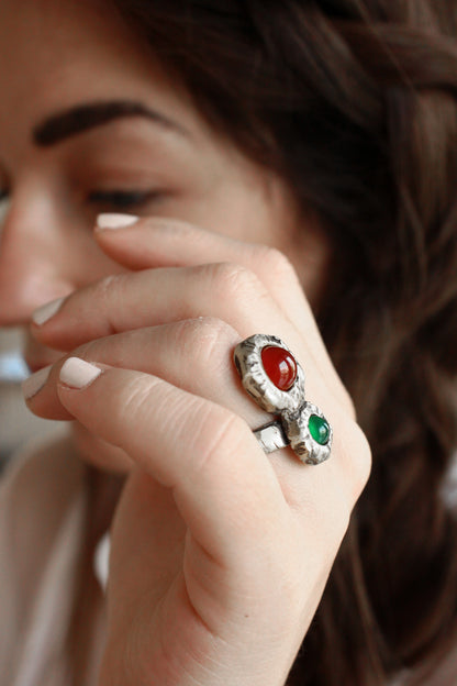 Eight Ring Silver