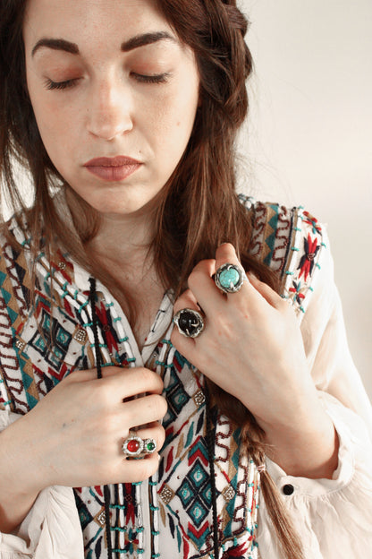 Eight Ring Silver
