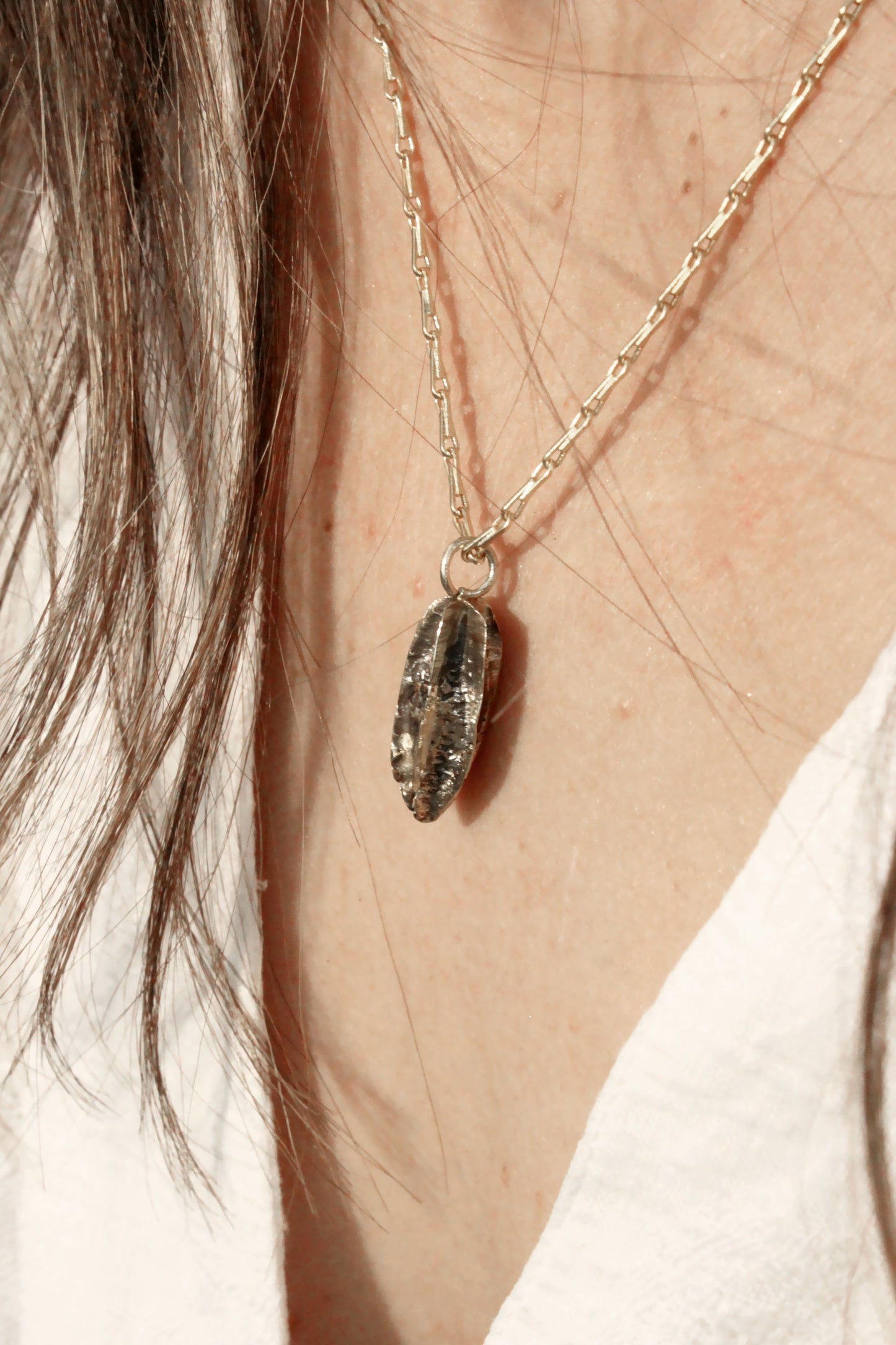 Pot Necklace Silver