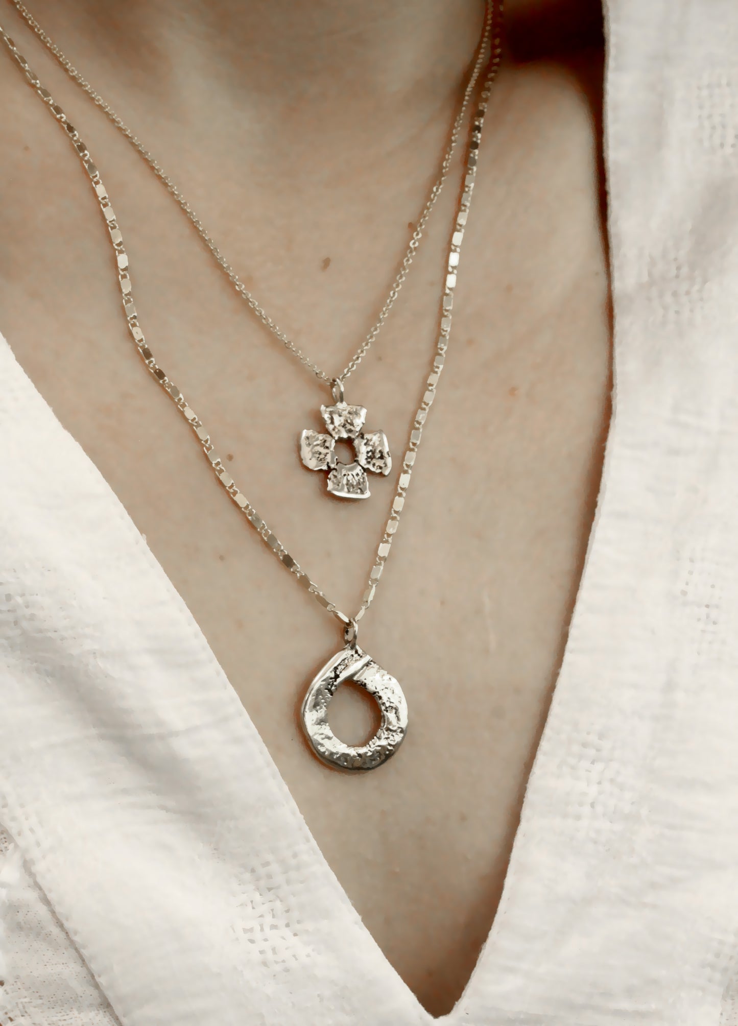 Cle Necklace Silver