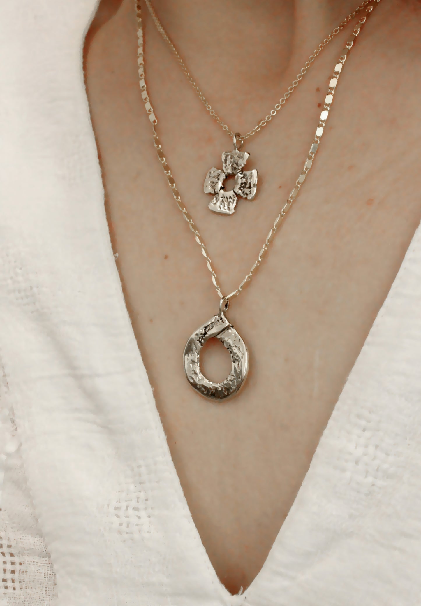 Cle Necklace Silver