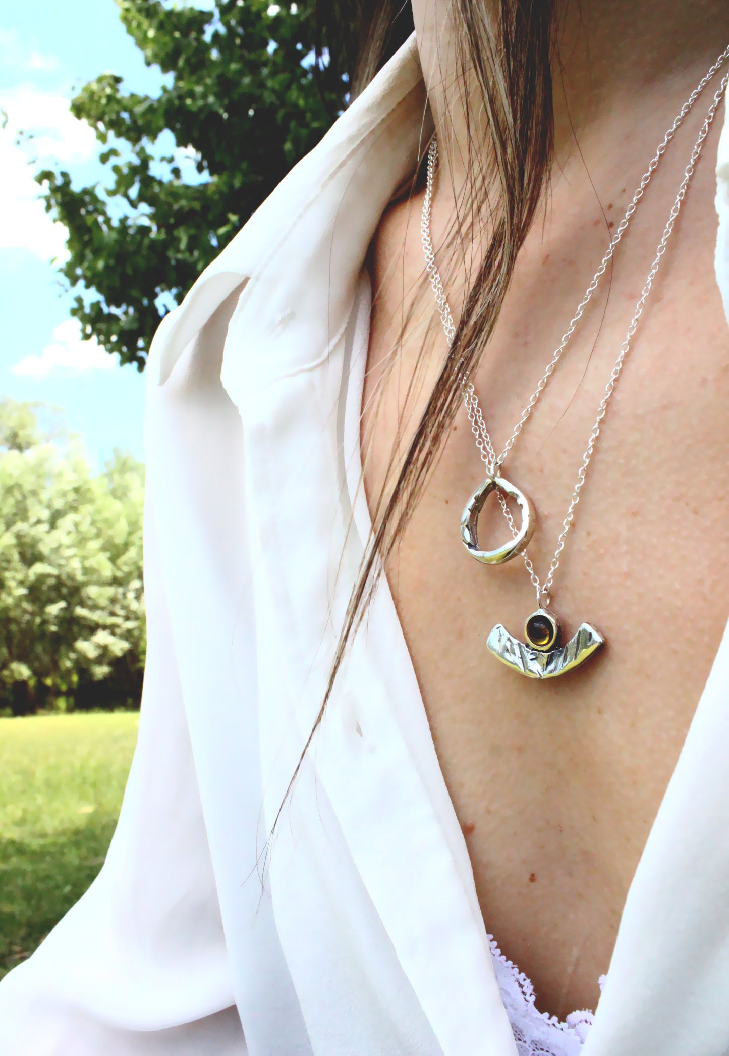 Giola Necklace Silver