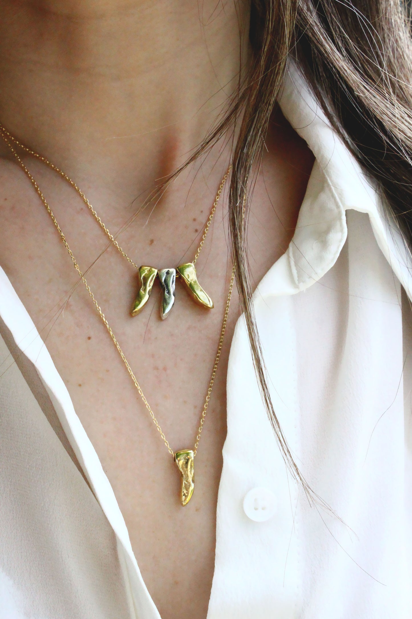 Cyno Point Necklace Gold