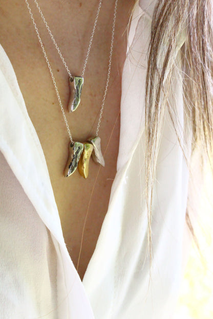 Cyno Point Necklace Silver