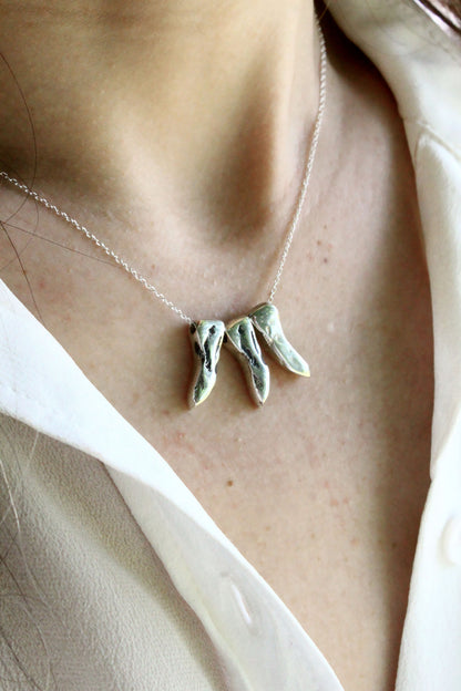 Cyno Point Necklace Silver