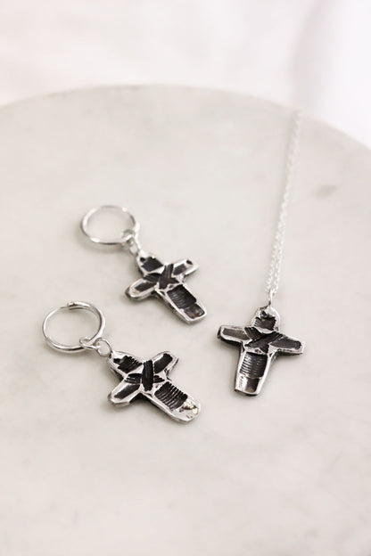 Crux Earrings Silver