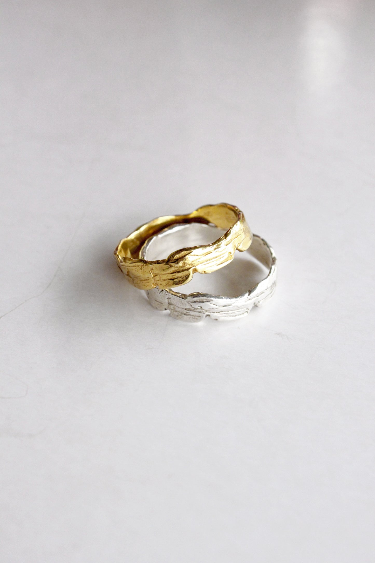 wedding rings gold silver