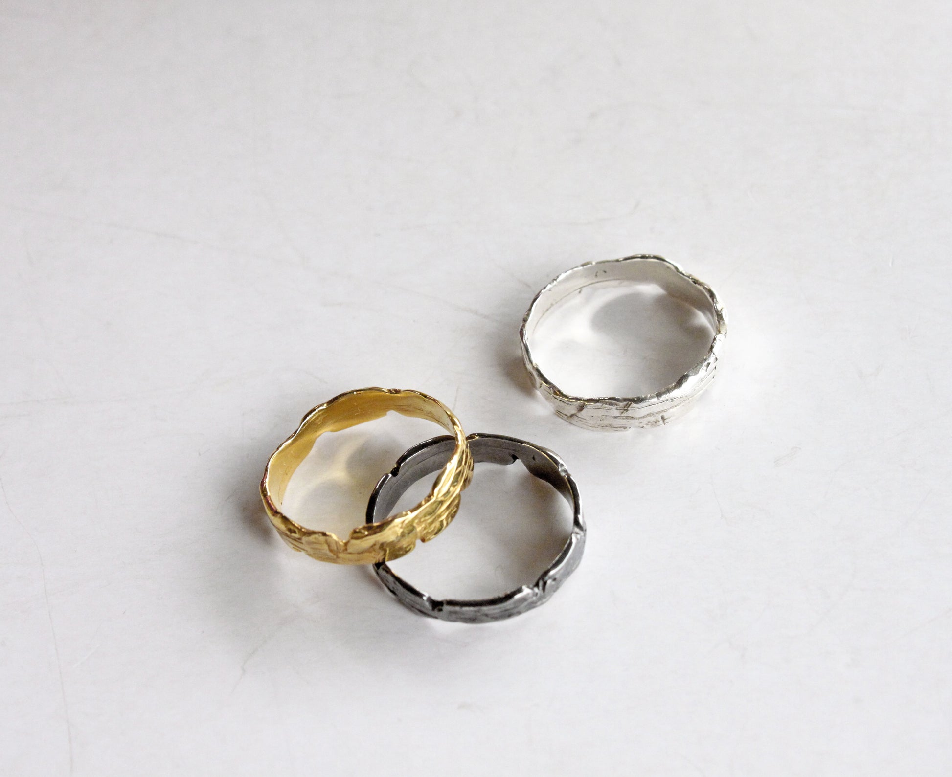 Promise rings minimal silver