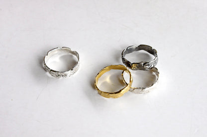 Three rings with different designs