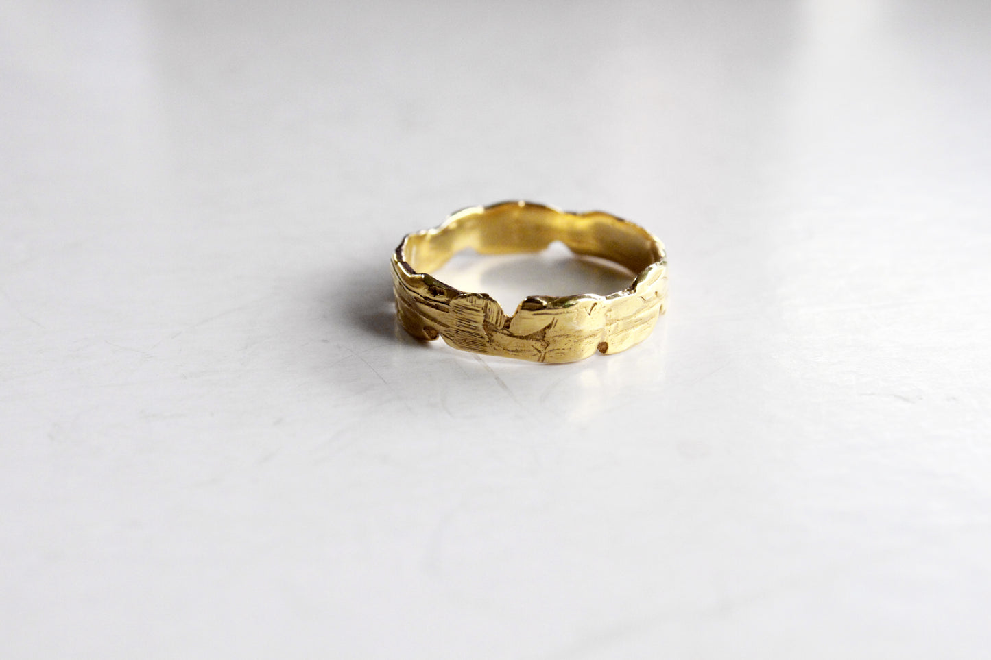 Gold ring sterling silver