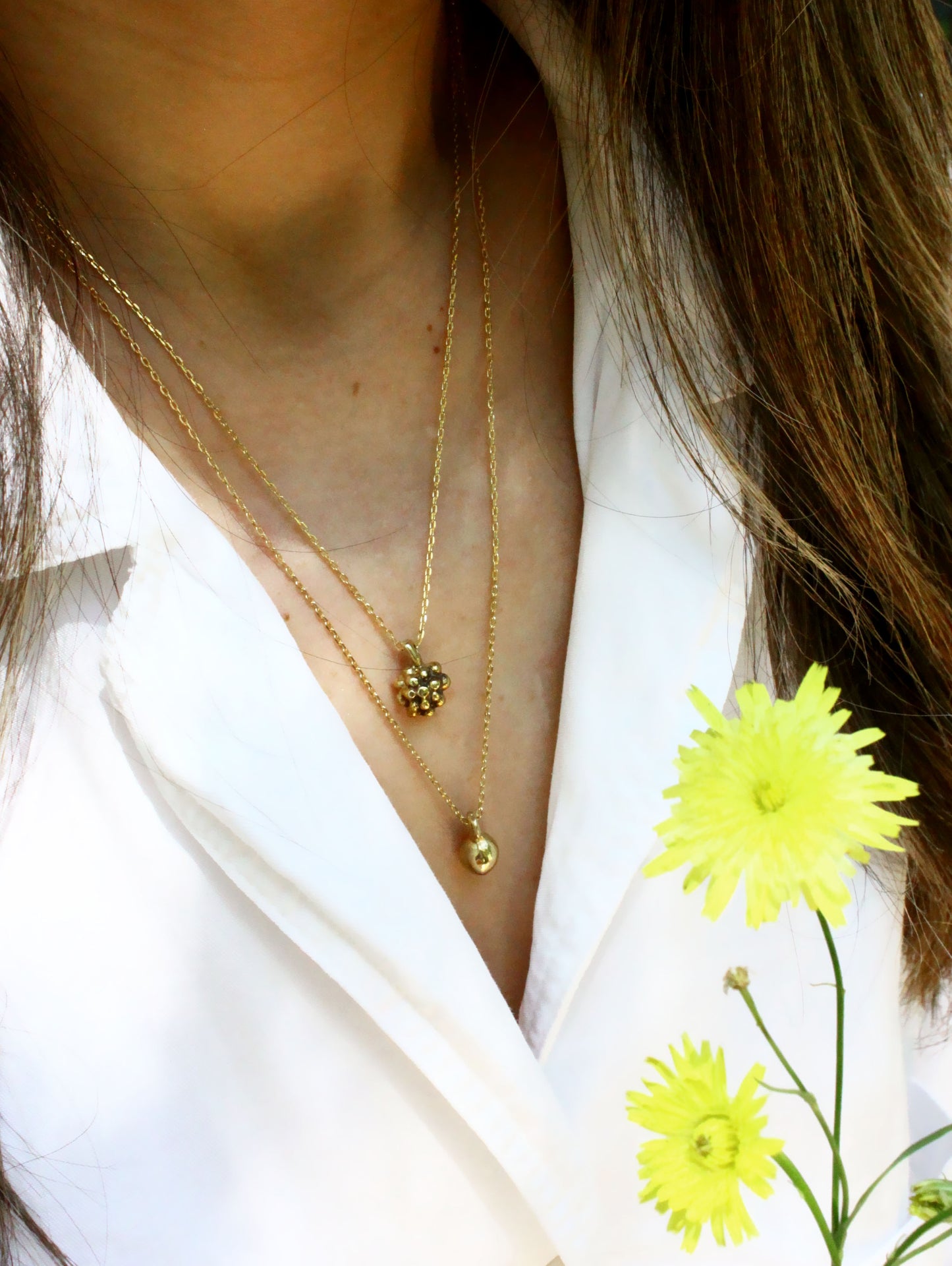 Grape Necklace Gold