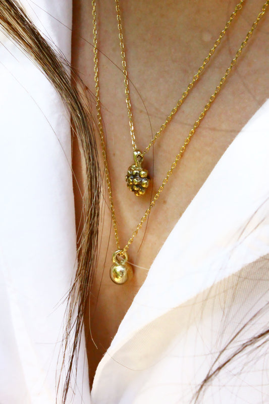 Grape Necklace Gold