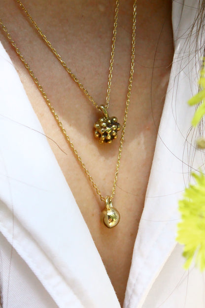 Grape Necklace Gold