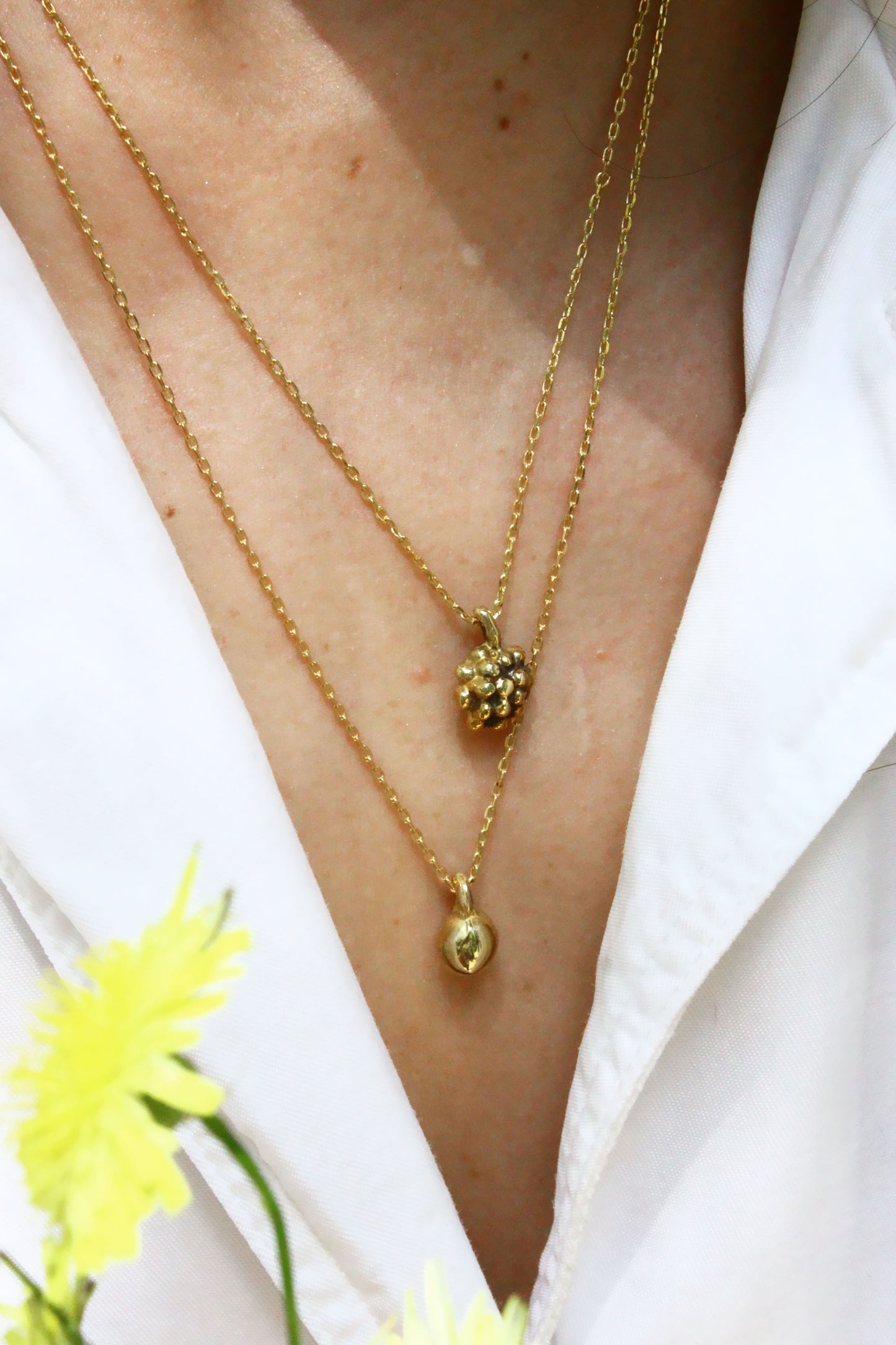 Grape Necklace Gold
