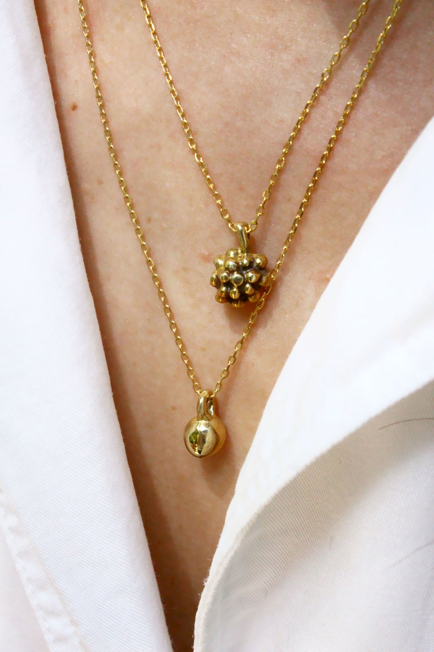 Grape Necklace Gold